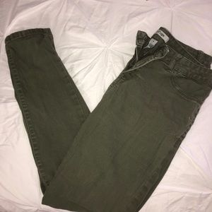 Olive Green Jeans